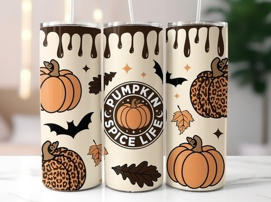 “Halloween” termoszos fémpohár zárható tetővel 600 ml👻