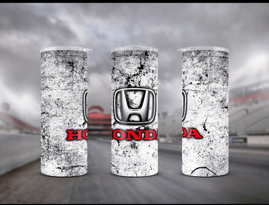 “Honda” szívószálas fémpohár zárható tetővel 600 ml🚗