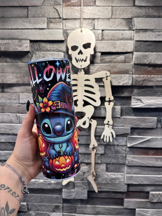 Stitch Halloween termosz fémpohár zárható tetővel 600 ml💀🎃