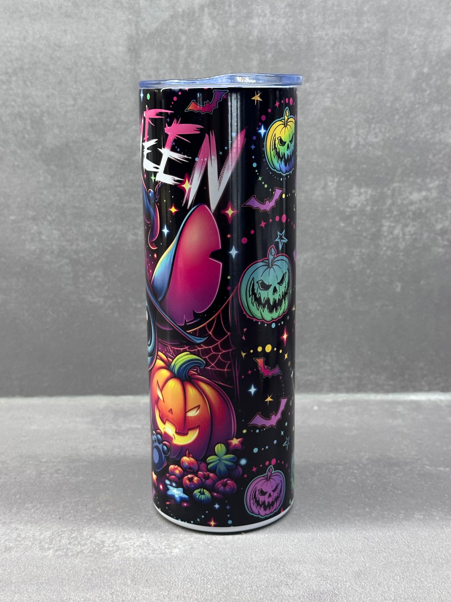 Stitch Halloween termosz fémpohár zárható tetővel 600 ml💀🎃