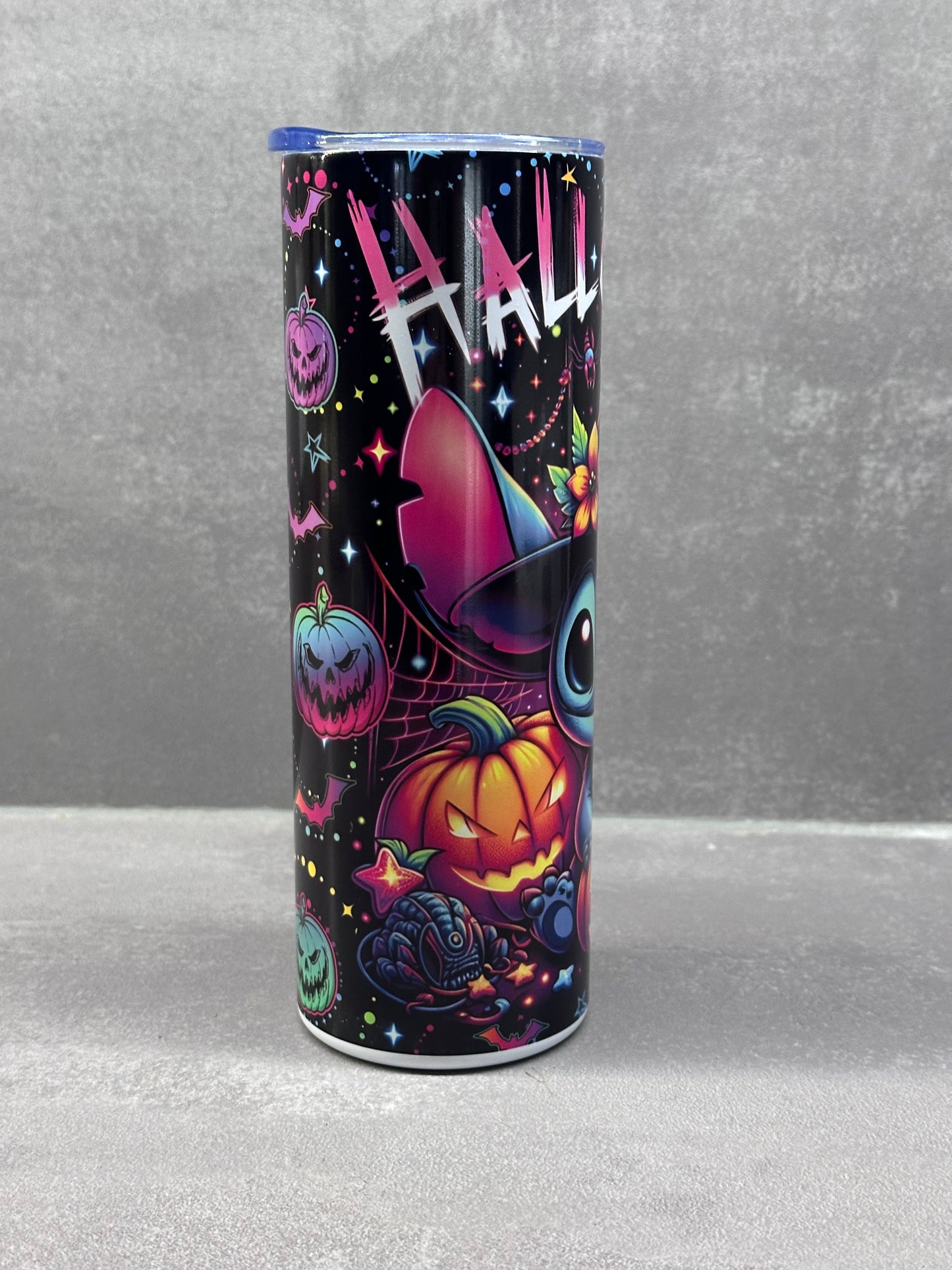 Stitch Halloween termosz fémpohár zárható tetővel 600 ml💀🎃