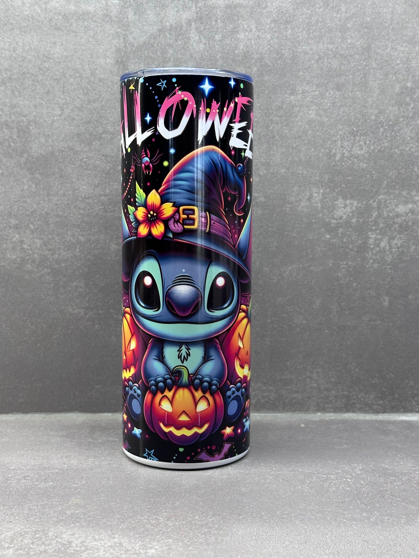 Stitch Halloween termosz fémpohár zárható tetővel 600 ml💀🎃