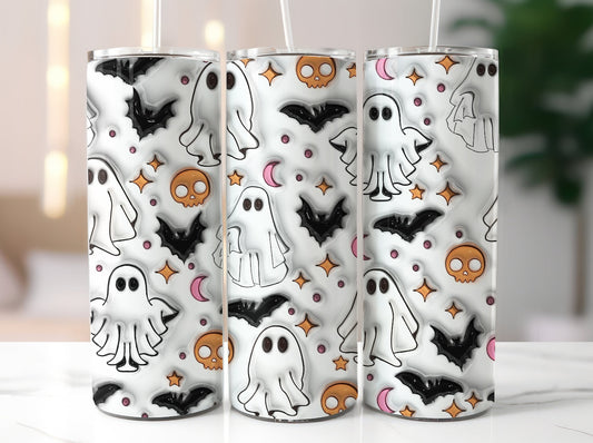 “Halloween” termoszos fémpohár zárható tetővel 600 ml👻