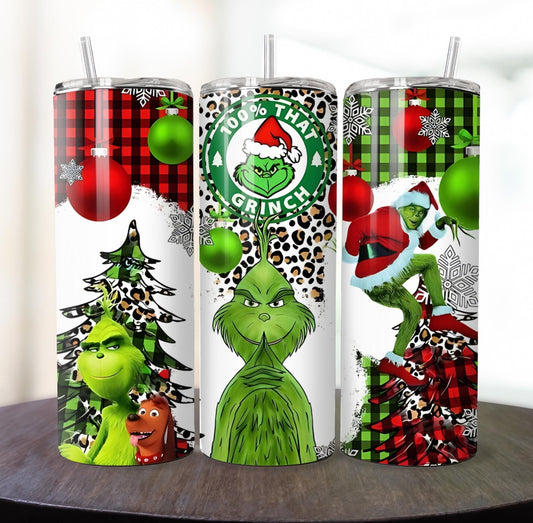 Grinch termosz fémpohár zárható tetővel 600 ml ❄️